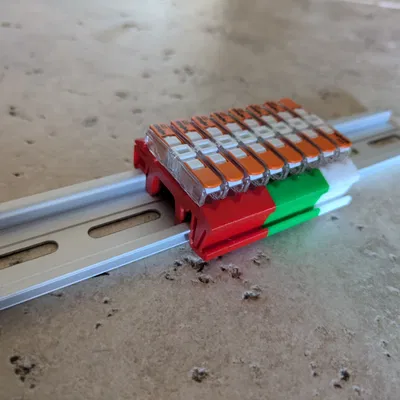 Ngàm Kẹp Thanh Ray DIN Cho Wago 221-2411