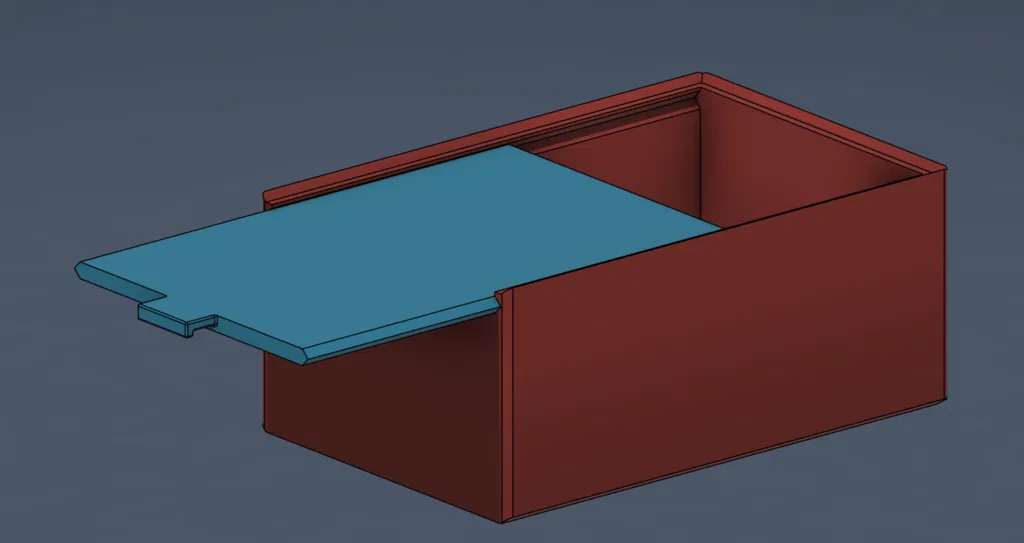 Hộp lưu trữ có khía nhám, nắp phẳng, có thể xếp chồng - Image 1