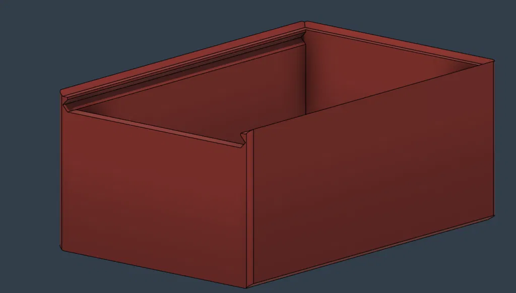 Hộp lưu trữ có khía nhám, nắp phẳng, có thể xếp chồng - Image 3