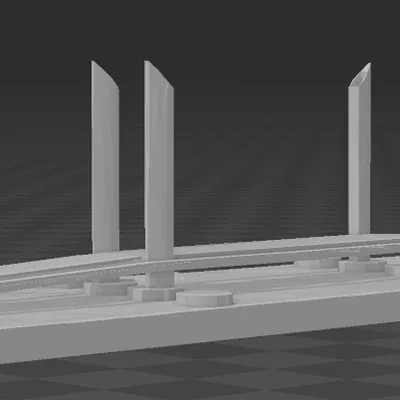 Mô hình cầu Pont Chaban Delmas ở Bordeaux