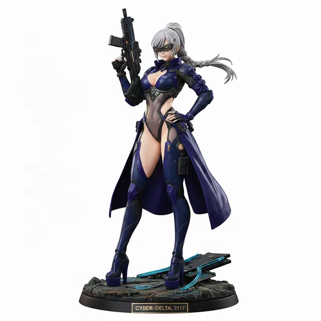 Mô hình nữ chiến binh Cyber Soldier 3D chi tiết ấn tượng - Image 1