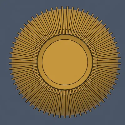 Chậu cây hình cầu hiện đại với các gân rãnh sâu (Modern Deep-Ribbed Sphere Planter)