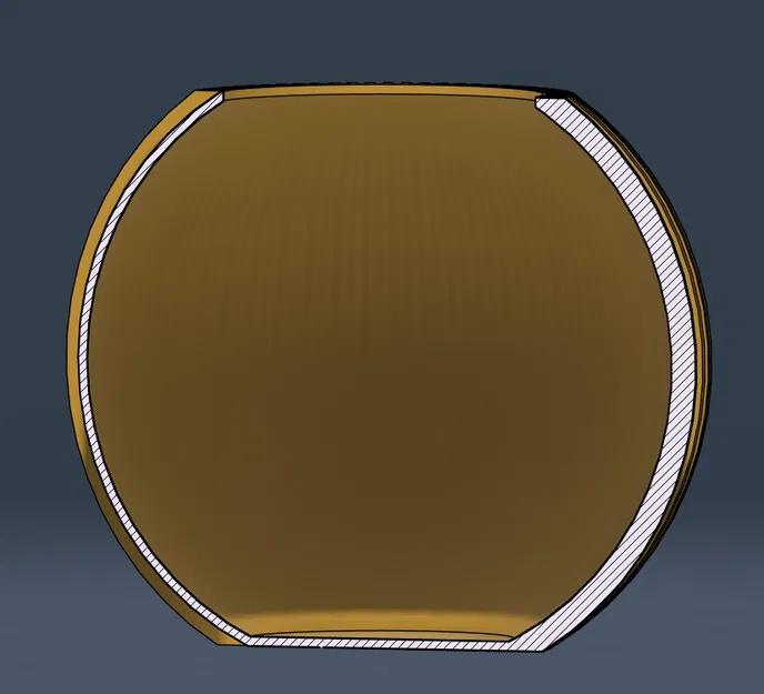 Chậu cây hình cầu hiện đại với các gân rãnh sâu (Modern Deep-Ribbed Sphere Planter) - Image 4