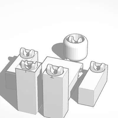 Mô hình nhân vật hành động blocky linh hoạt (Basic Action Figure)