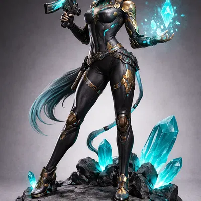 Mô hình nữ chiến binh Cyber Rtena 3D - Tệp STL cực chất