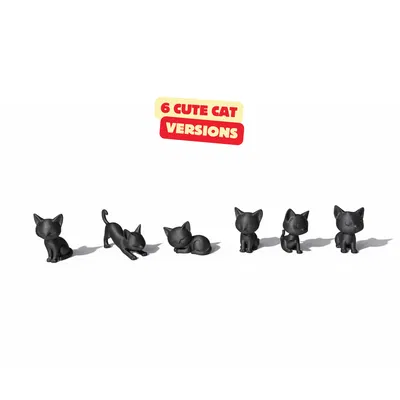 BỘ MÈO LƯỜI / TƯỢNG MÈO HIỆN ĐẠI / TƯỢNG MÀU ĐEN / MÔ HÌNH ĐỒ CHƠI