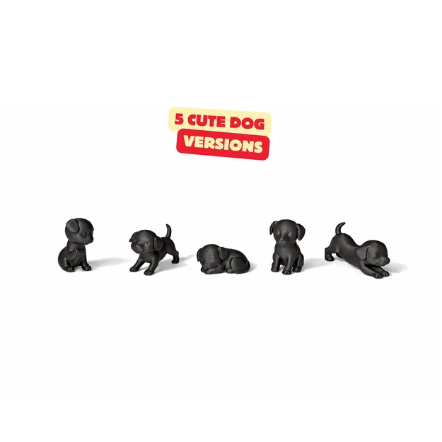 BỘ TƯỢNG CÚN CON ĐÁNG YÊU / MÔ HÌNH CHÓ HIỆN ĐẠI / ĐỒ TRANG TRÍ - Image 5