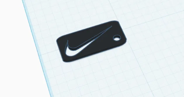 Móc khóa logo Nike thiết kế in 3D độc đáo - Image 1