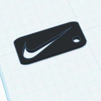 Móc khóa logo Nike thiết kế in 3D độc đáo
