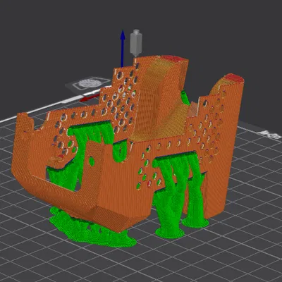 Ốp quạt tản nhiệt 5020 tùy chỉnh cho đầu in Creality K1/K1C