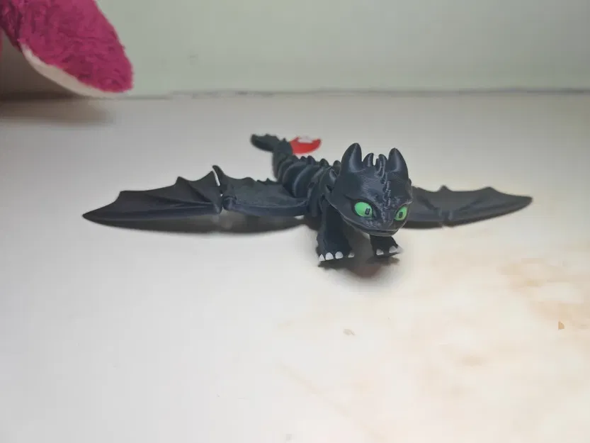 Mô hình rồng Toothless Night Fury in 3D cử động linh hoạt - Image 1