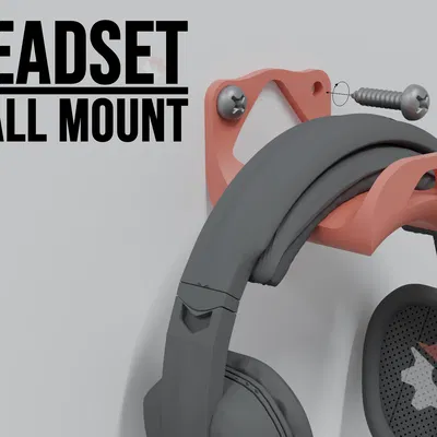 Giá treo tai nghe gắn tường (Headset Wall Mount) đơn giản, chắc chắn