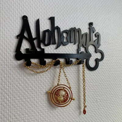 Móc treo chìa khóa gắn tường Alohomora Harry Potter