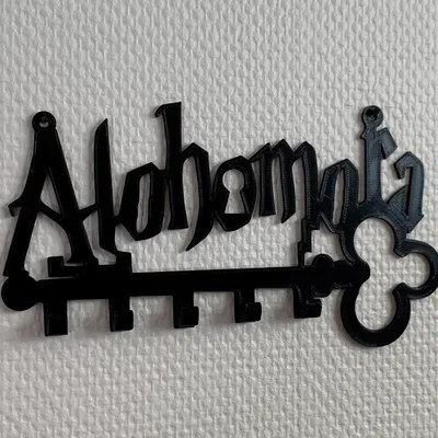 Móc treo chìa khóa gắn tường Alohomora Harry Potter