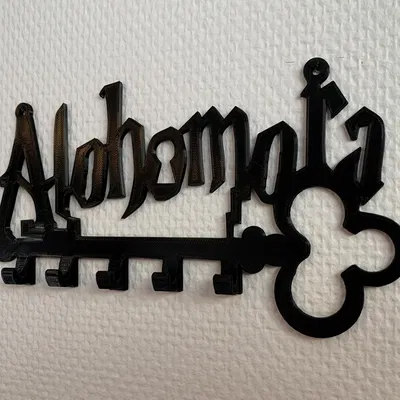 Móc treo chìa khóa gắn tường Alohomora Harry Potter