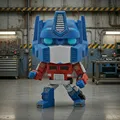 Mô hình Optimus Prime phong cách Funko Pop tư thế tấn công - Thumbnail 1