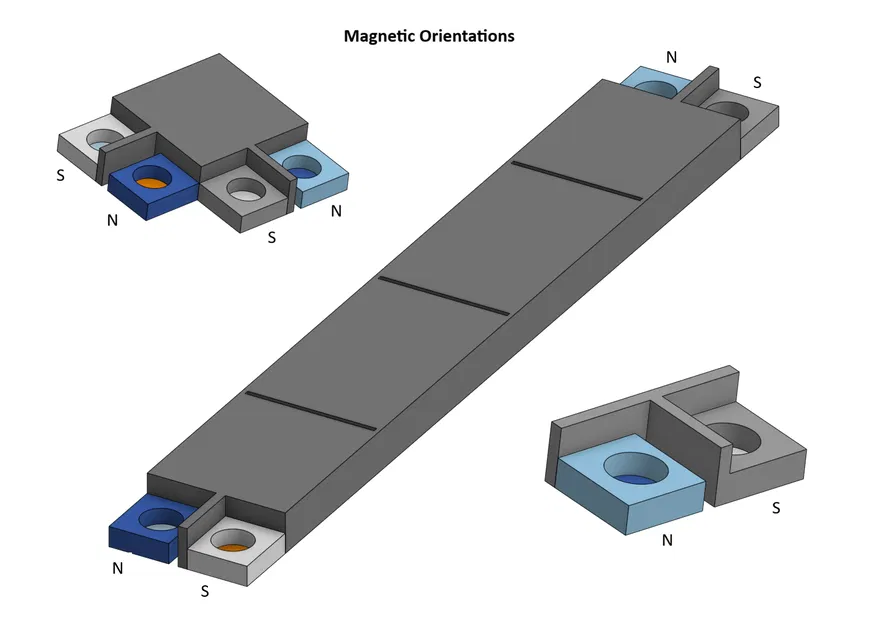 Thước Kẻ Modular (Thẳng và Ke Vuông) (Kết nối Nam châm) - Image 4