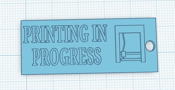 Móc khóa Printing in Progress – Phụ kiện độc đáo cho người yêu in 3D - Image 1