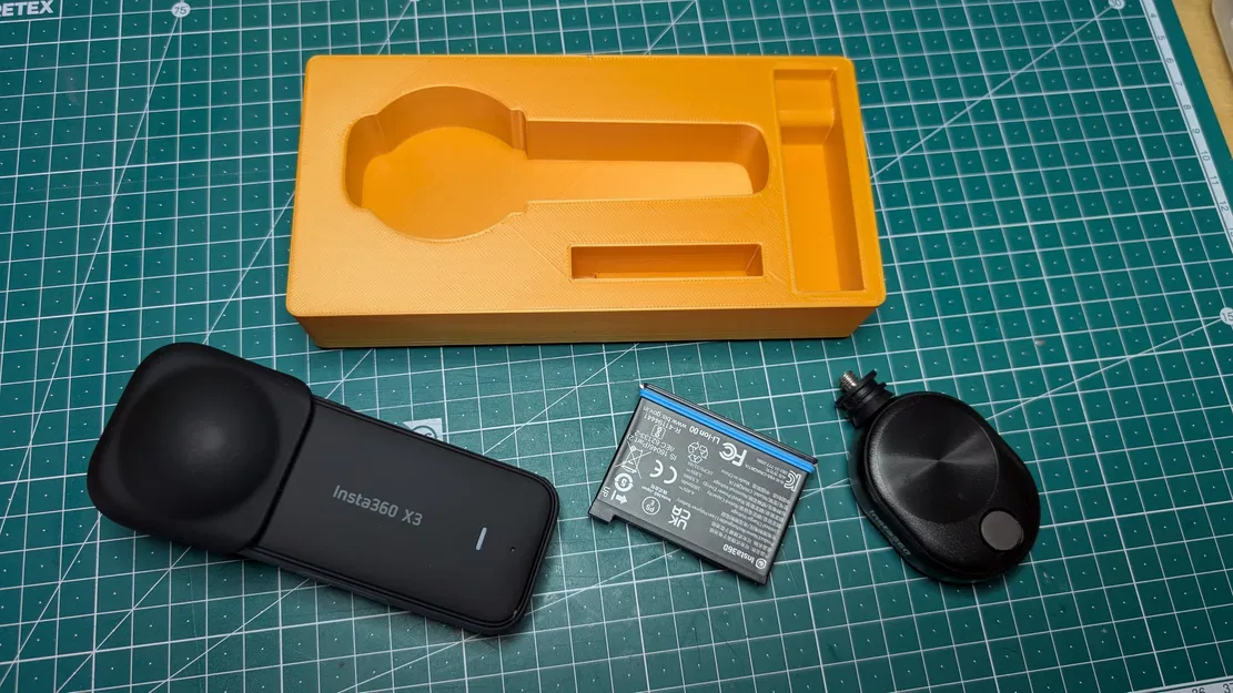 Khay đựng Insta360 X3 hệ Gridfinity - Image 3