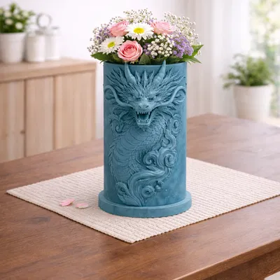 Bình Hoa Rồng Phương Đông - Thiết Kế Tinh Xảo