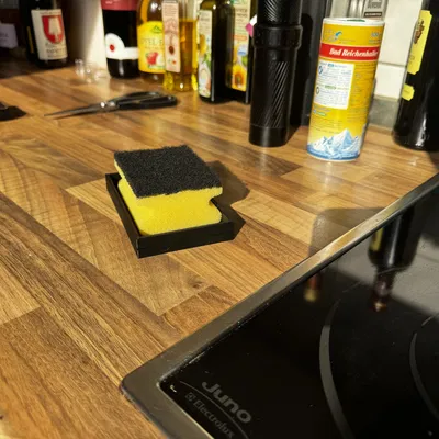 Khay đựng miếng rửa chén 3D thông minh có khay hứng nước tiện dụng