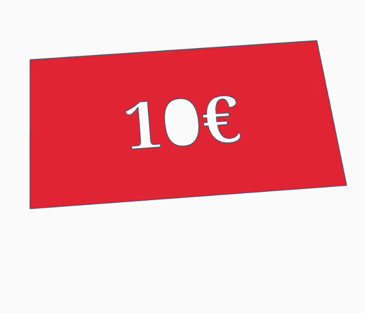 Mô hình tiền chơi 10€ in 3D cực đẹp làm đạo cụ giáo dục - Image 1