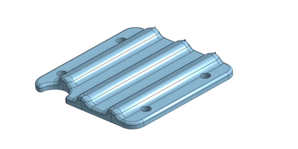 Tấm bảo vệ gầm sau (Rear Skid Plate) cho RC-10GT - Image 1