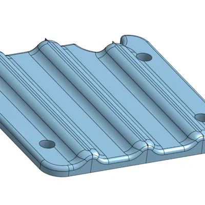 Tấm bảo vệ gầm sau (Rear Skid Plate) cho RC-10GT