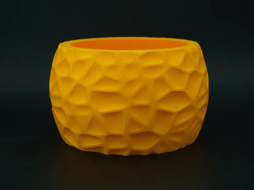 Chậu cây đa giác hiện đại – Thiết kế Voronoi hữu cơ kèm đĩa lót đồng bộ - Image 1