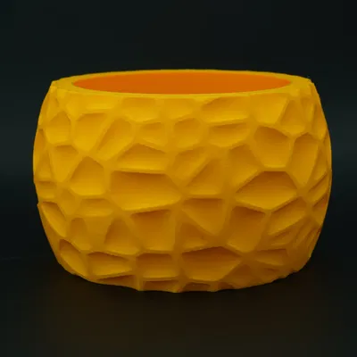 Chậu cây đa giác hiện đại – Thiết kế Voronoi hữu cơ kèm đĩa lót đồng bộ