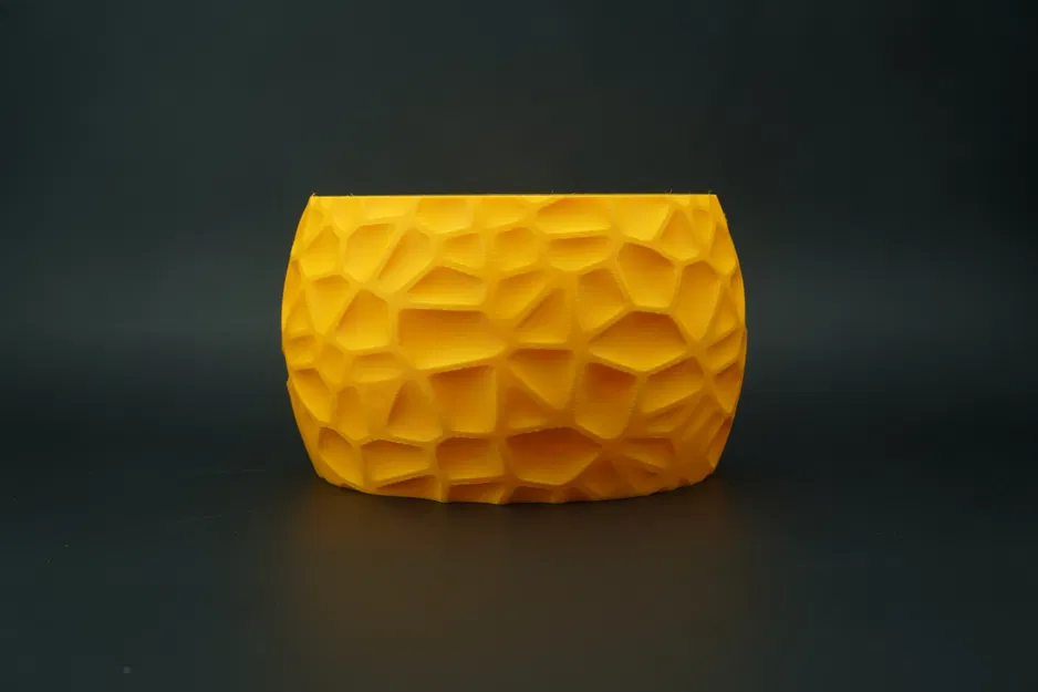 Chậu cây đa giác hiện đại – Thiết kế Voronoi hữu cơ kèm đĩa lót đồng bộ - Image 2