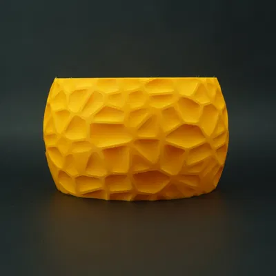 Chậu cây đa giác hiện đại – Thiết kế Voronoi hữu cơ kèm đĩa lót đồng bộ