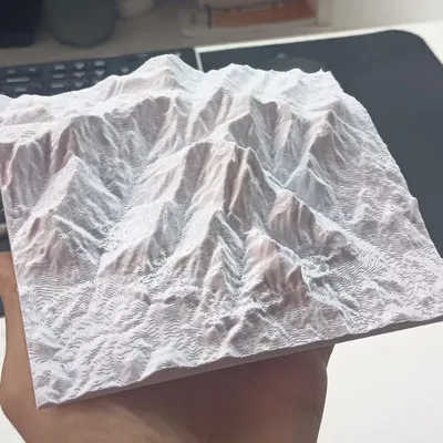 Mô hình địa hình đỉnh núi Pico Paraná