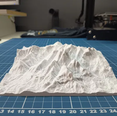 Mô hình địa hình đỉnh núi Pico Paraná