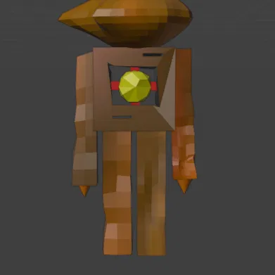 Mô hình 3D Broken Robot độc đáo trang trí bàn làm việc