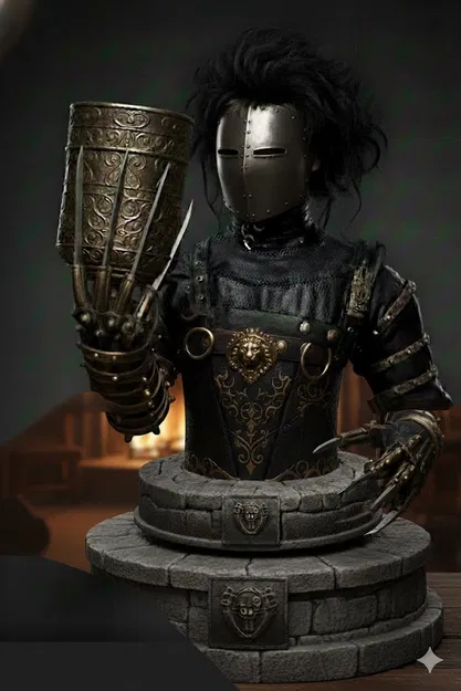 Giá Đỡ Máy Cạo Râu: Phiên Bản Người Đàn Ông Mặt Nạ Sắt - Image 1