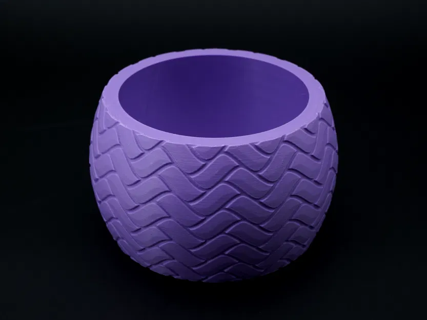 Chậu Cây Đan Lát Hiện Đại - Thiết Kế ZigZag Kèm Khay Hứng Nước - Image 4