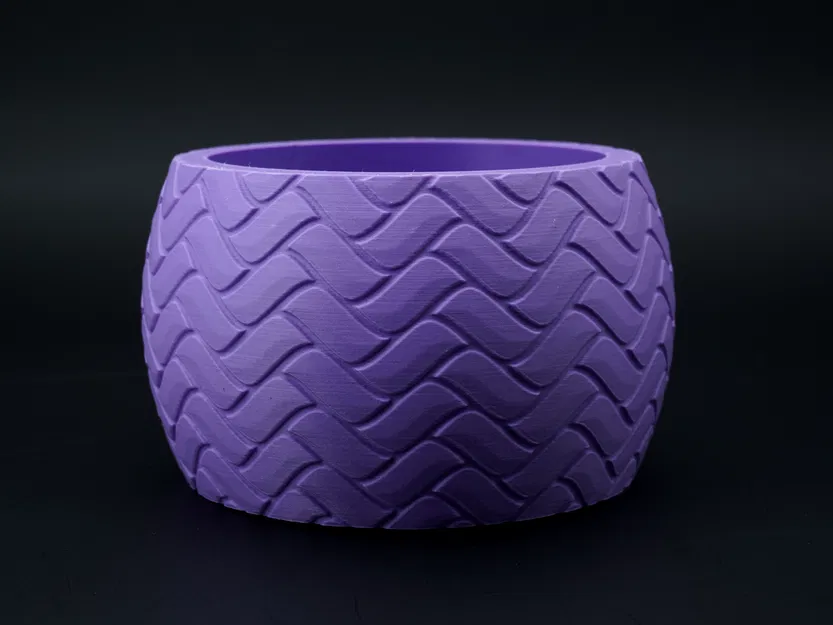 Chậu Cây Đan Lát Hiện Đại - Thiết Kế ZigZag Kèm Khay Hứng Nước - Image 5