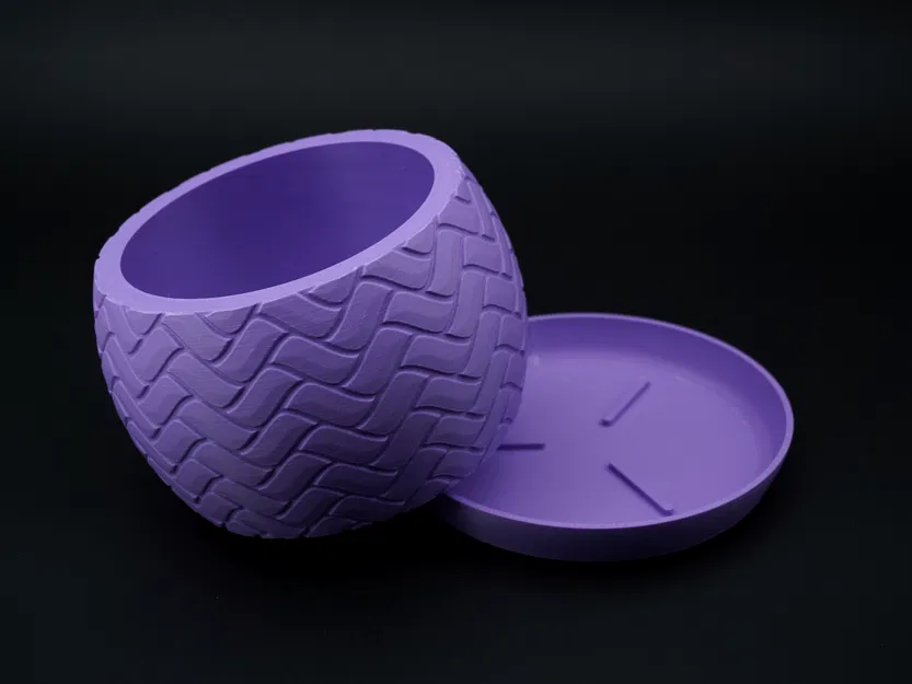 Chậu Cây Đan Lát Hiện Đại - Thiết Kế ZigZag Kèm Khay Hứng Nước - Image 6