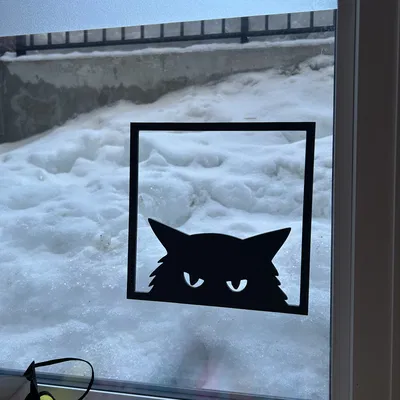 Đồ trang trí hình chú mèo cho tường hoặc cửa sổ