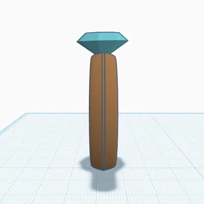 Mô hình nhẫn đính kim cương 3D (diamond Ring) đẹp mắt