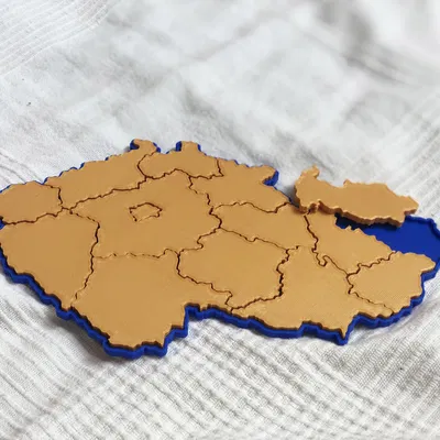 Mô hình bản đồ Séc dạng trò chơi lắp ghép 3D giáo dục