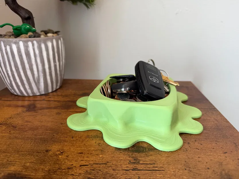 Khay Đựng Đồ Họa Tiết Tự Nhiên - Món Đồ Decor Bàn Làm Việc Hiện Đại - Image 2