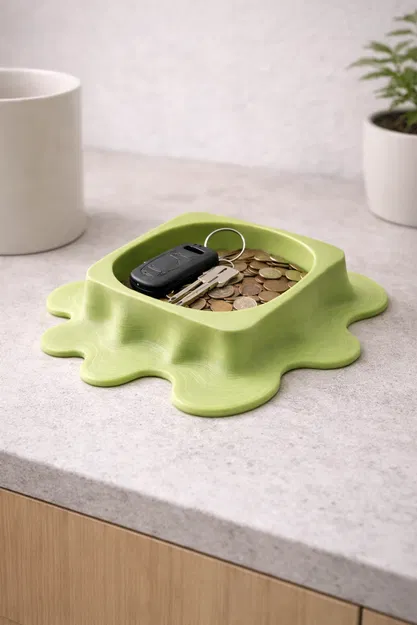 Khay Đựng Đồ Họa Tiết Tự Nhiên - Món Đồ Decor Bàn Làm Việc Hiện Đại - Image 3