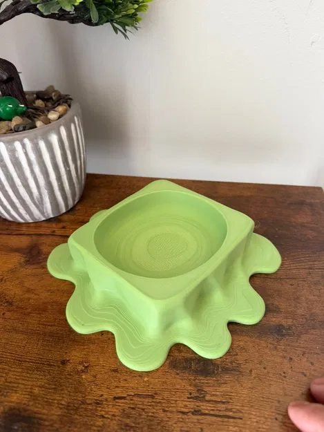 Khay Đựng Đồ Họa Tiết Tự Nhiên - Món Đồ Decor Bàn Làm Việc Hiện Đại - Image 4