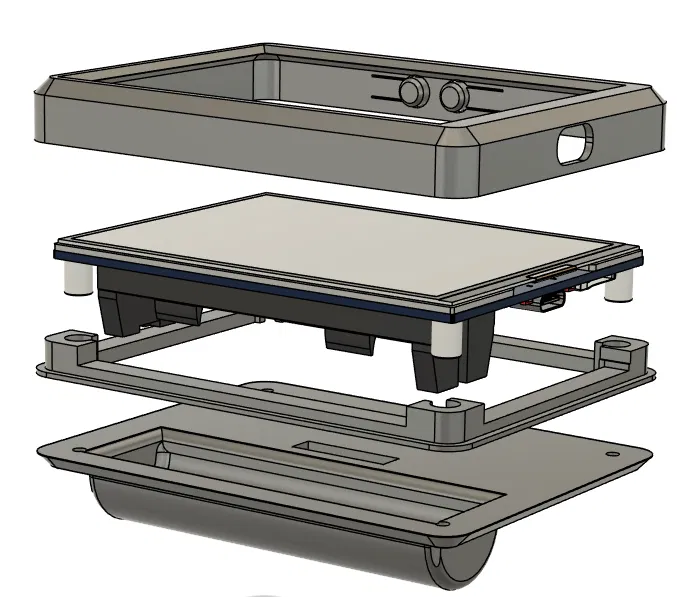 Vỏ bảo vệ cho màn hình Waveshare ESP32-S3-RLCD-4.2 (In không cần support) - Image 2