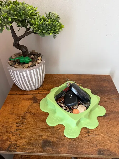 Khay Đựng Đồ Họa Tiết Tự Nhiên - Món Đồ Decor Bàn Làm Việc Hiện Đại - Image 9