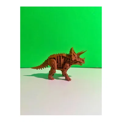 Mô hình 3D Steampunk Triceratops
