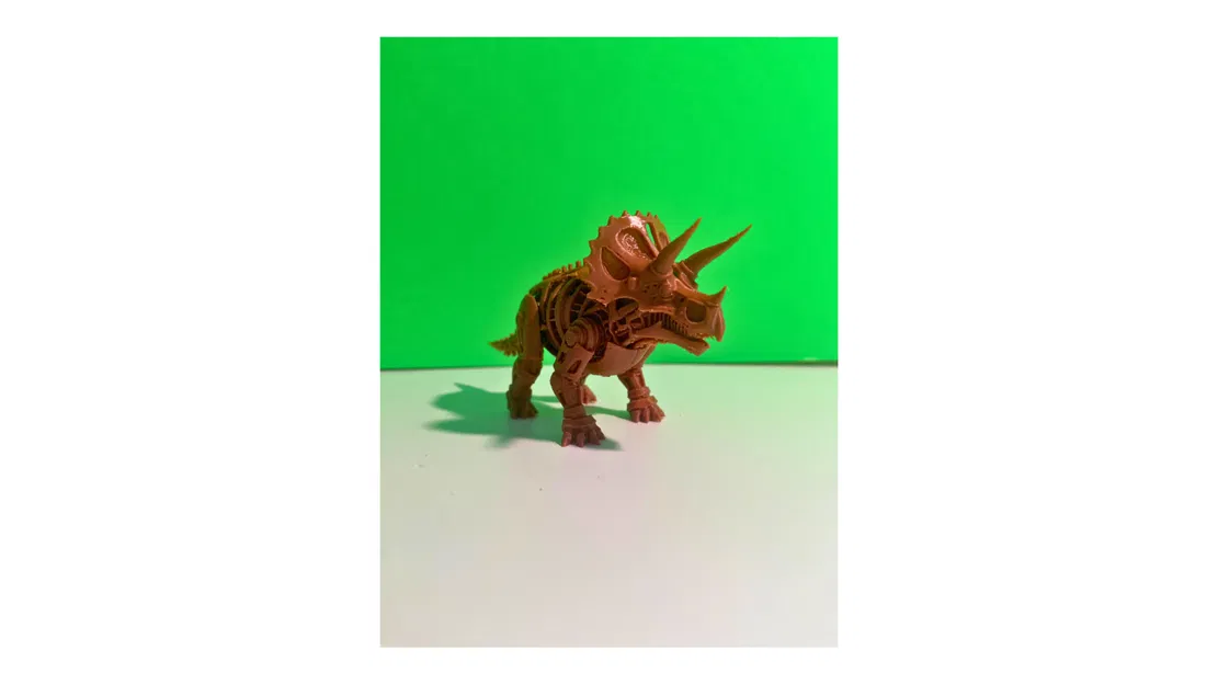 Mô hình 3D Steampunk Triceratops - Image 3