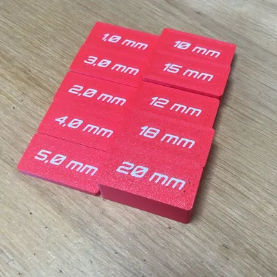 Bộ khối căn chuẩn (Spacerblocks) hệ mét cho nghề mộc